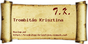Trombitás Krisztina névjegykártya
